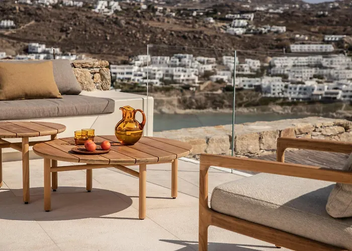 The Skyvilla Mykonos - A Landmark With Breathtaking Views Of The Psarou Bay فيلة