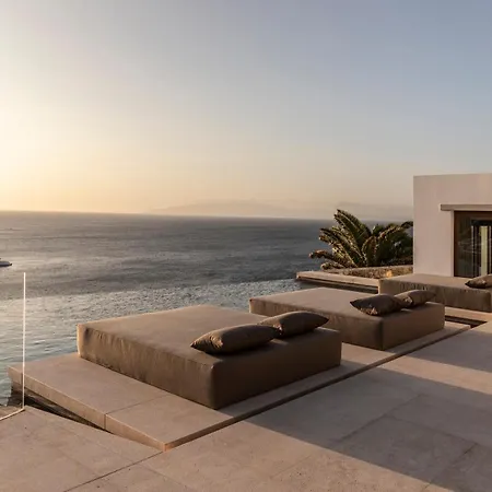 别墅 The Skyvilla Mykonos - A Landmark With Breathtaking Views Of The Psarou Bay 普拉迪斯亚罗斯