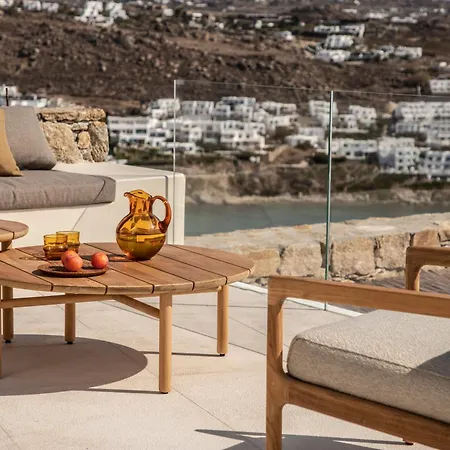 The Skyvilla Mykonos - A Landmark With Breathtaking Views Of The Psarou Bay 别墅